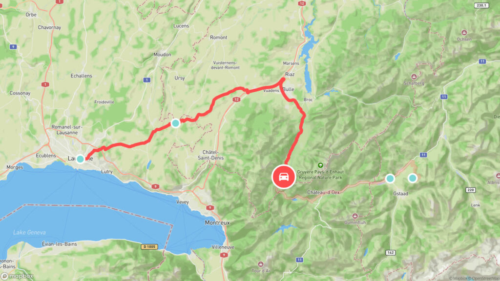 Capture de l'application Easy Family Trip : les souvenirs rangés sur les étapes du voyage