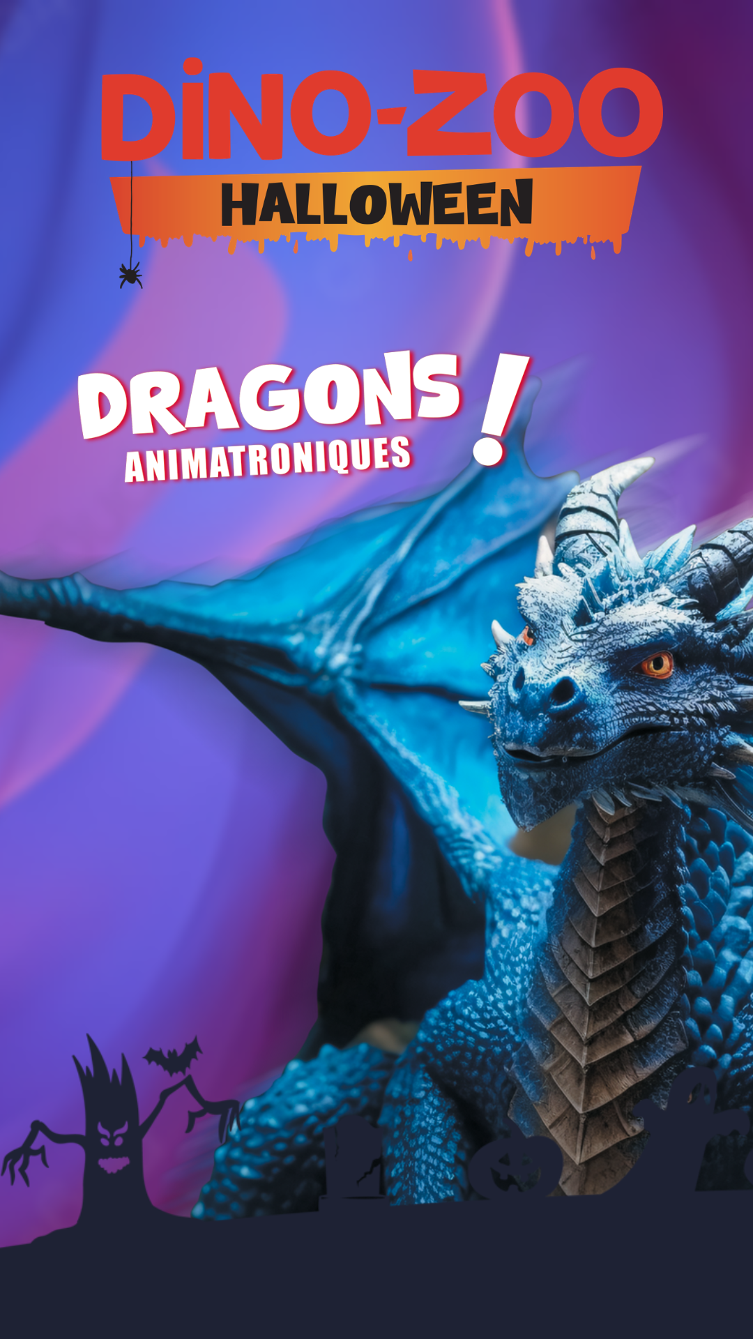 Dragons et créatures d’Halloween à Dino-Zoo